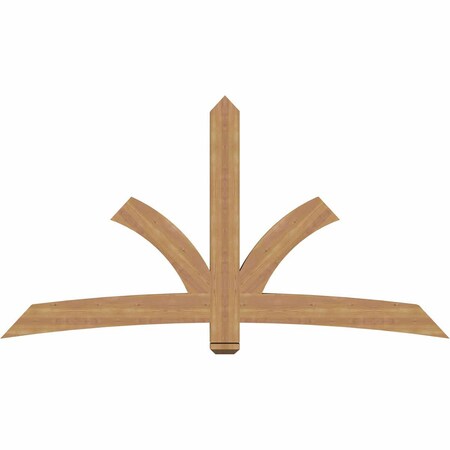 Ekena Millwork Davenport Timber Gable Bracket, Western Red Cedar, 84"W x 45"H x 3 1/2"D x 5 1/2"F, 13/12 Pitch GBW084X45X0406DAV00SWR